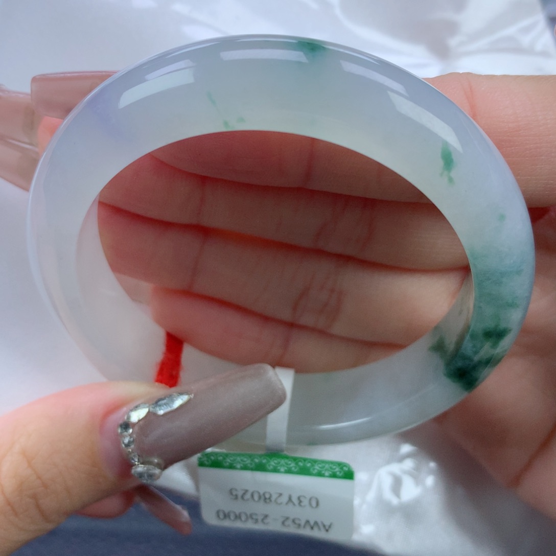 翡翠手镯未镶嵌52.5正圈