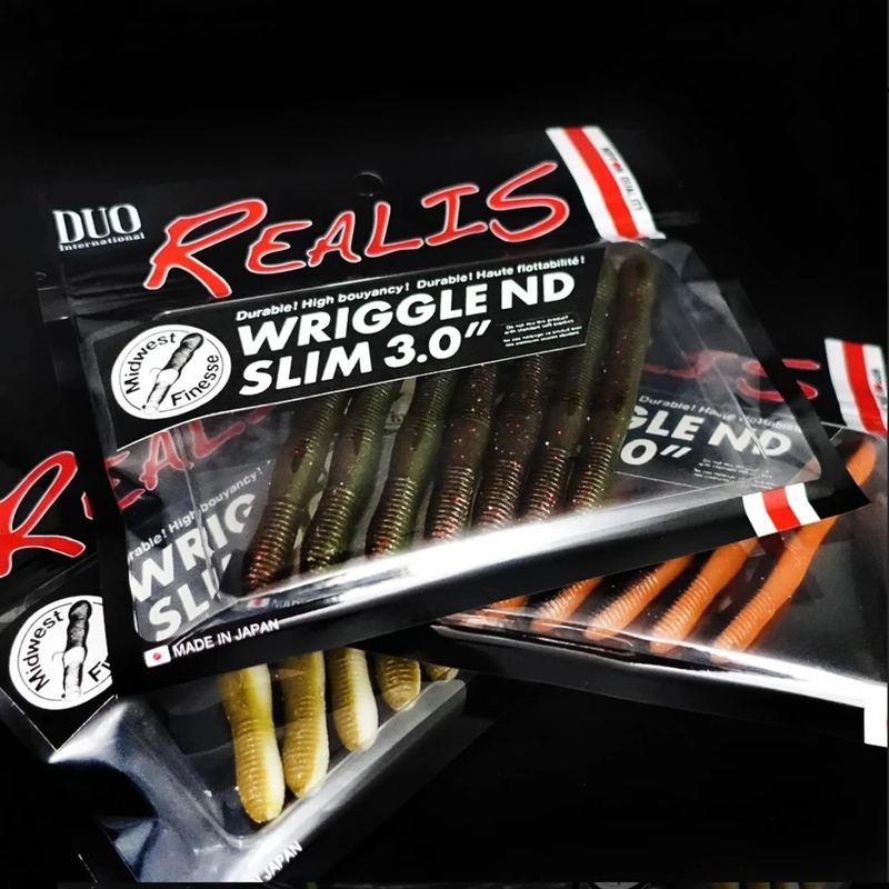 日本DUO内德棒棒虫Wriggle ND Slim浮水高度耐用自由钓组路亚软饵