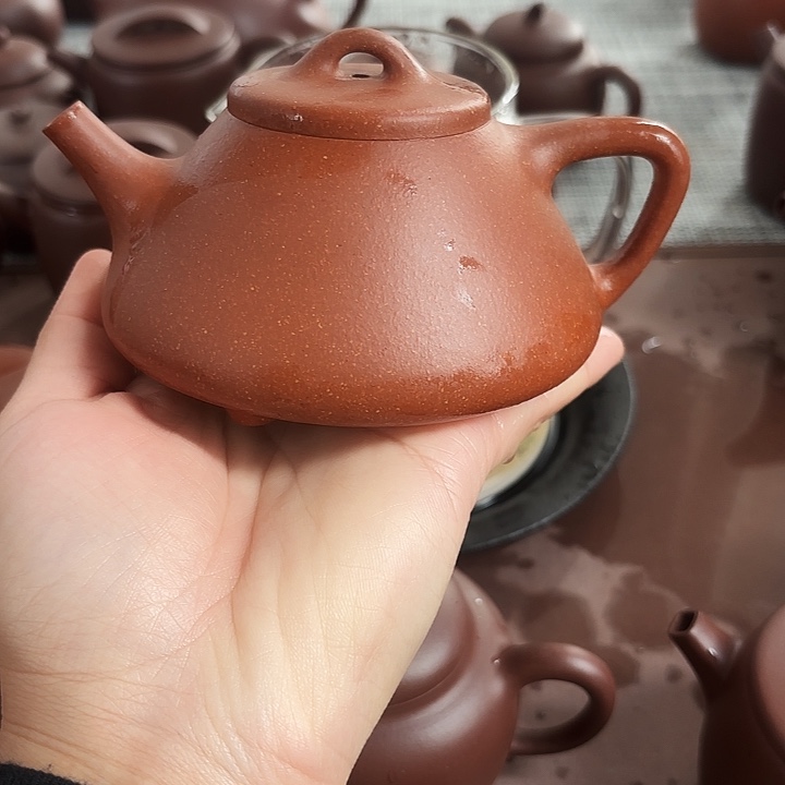 茶壶紫砂石瓢，半手工制作…………