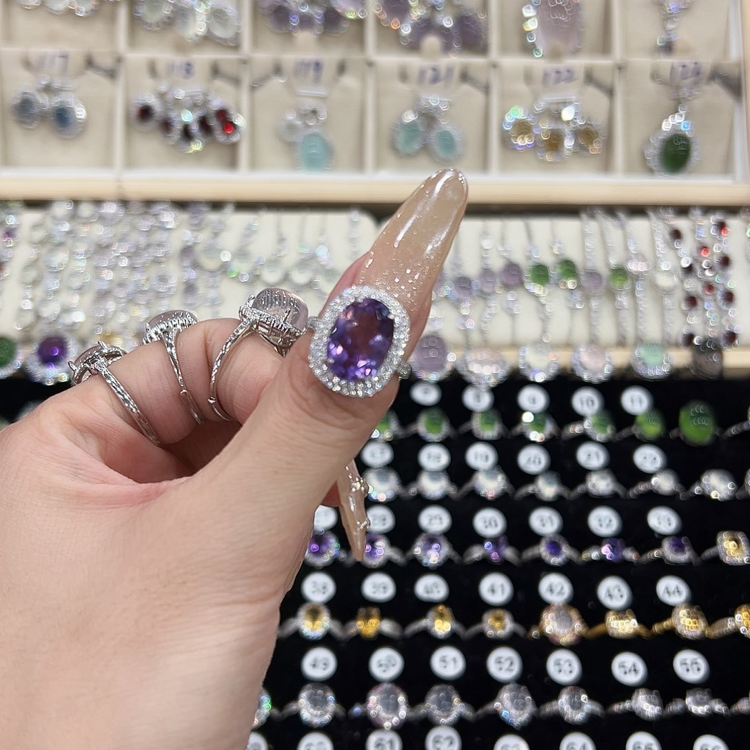 Z****紫晶戒指银S925镶嵌
