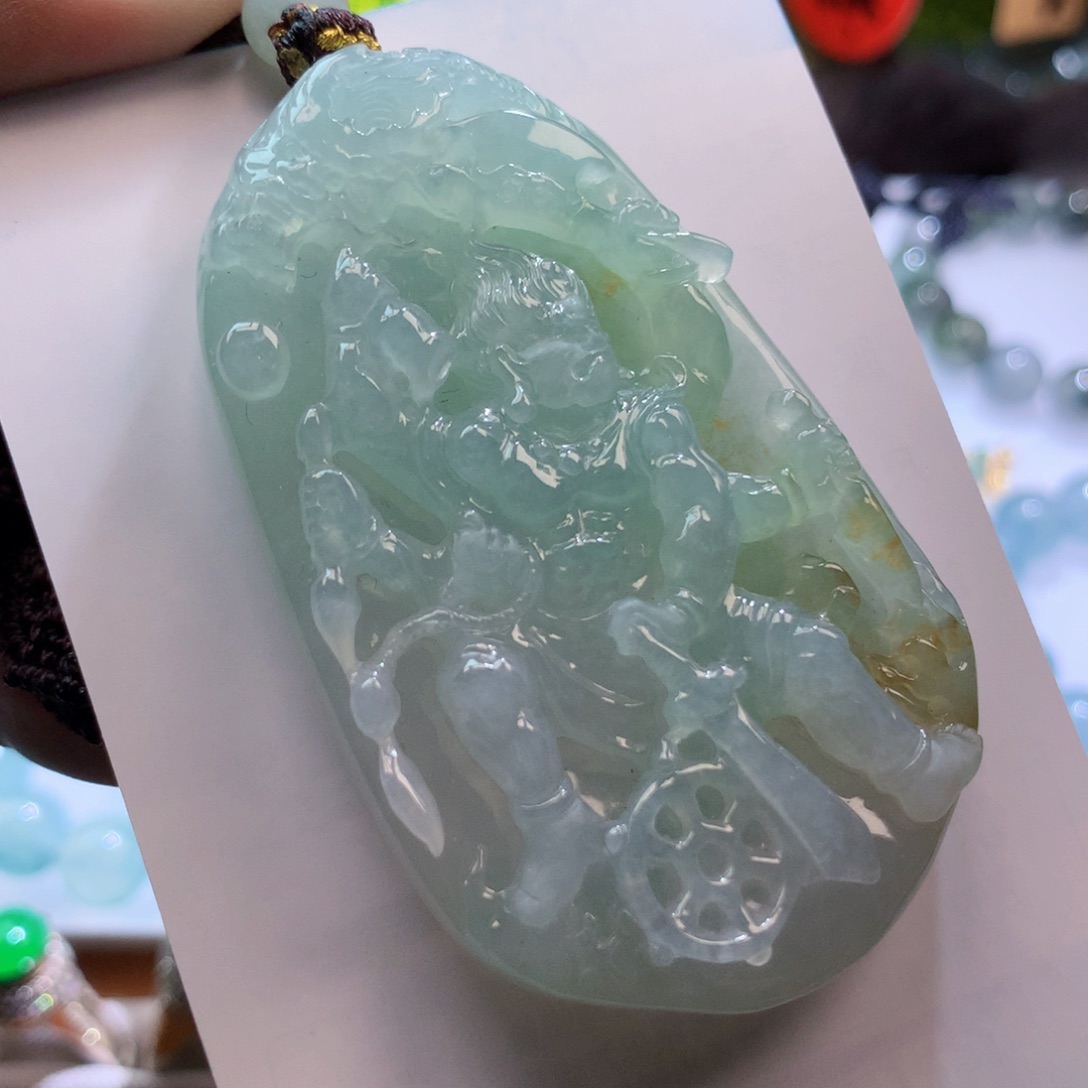 定制翡翠未镶嵌寄售翡翠不到明王