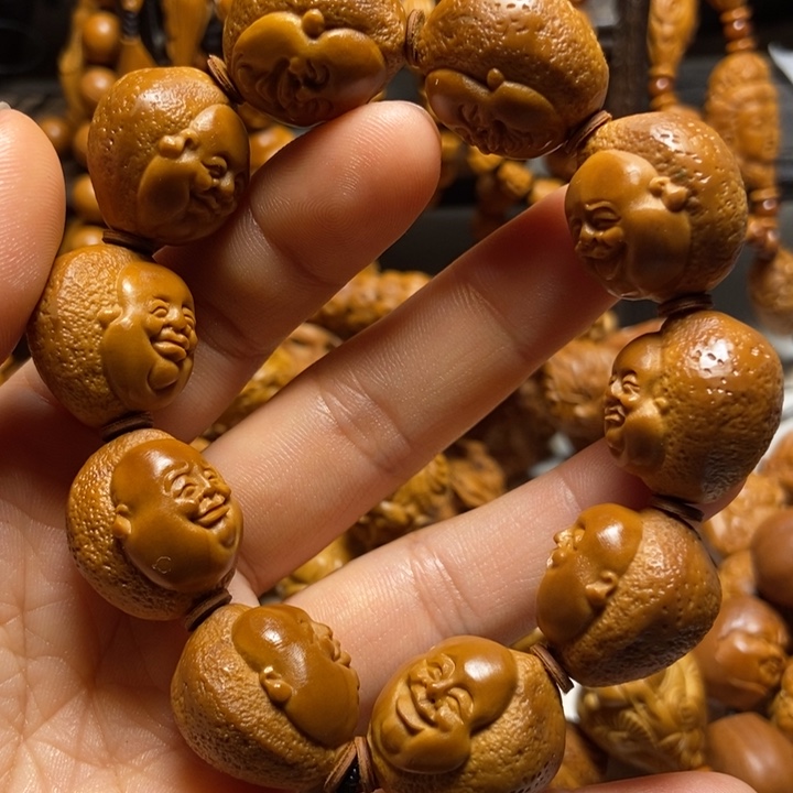 【闪购商品】橄榄核手串/手链橘子皮笑佛