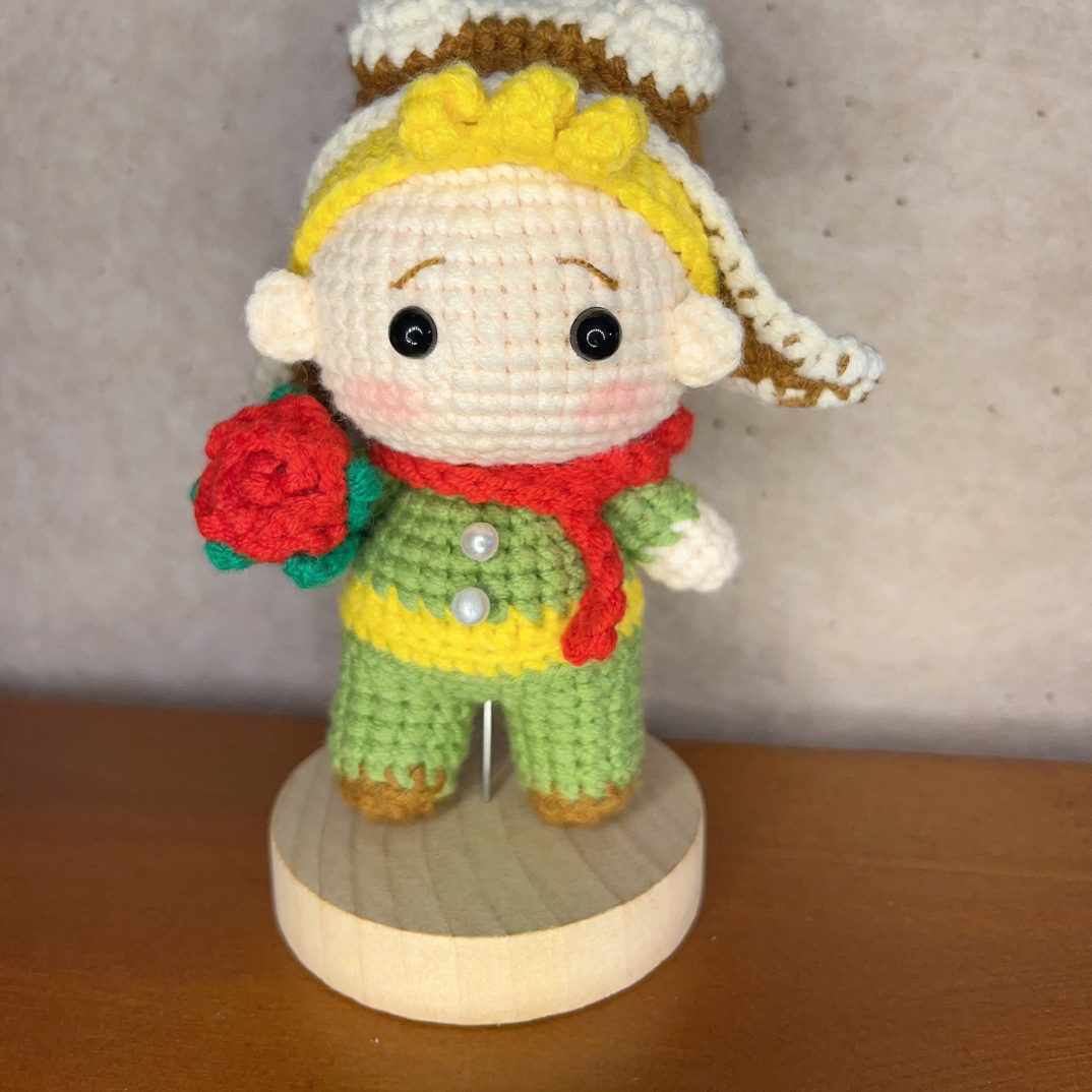 纯手工钩织/可爱治愈小王子玩偶挂件成品（随机赠送钥匙扣）