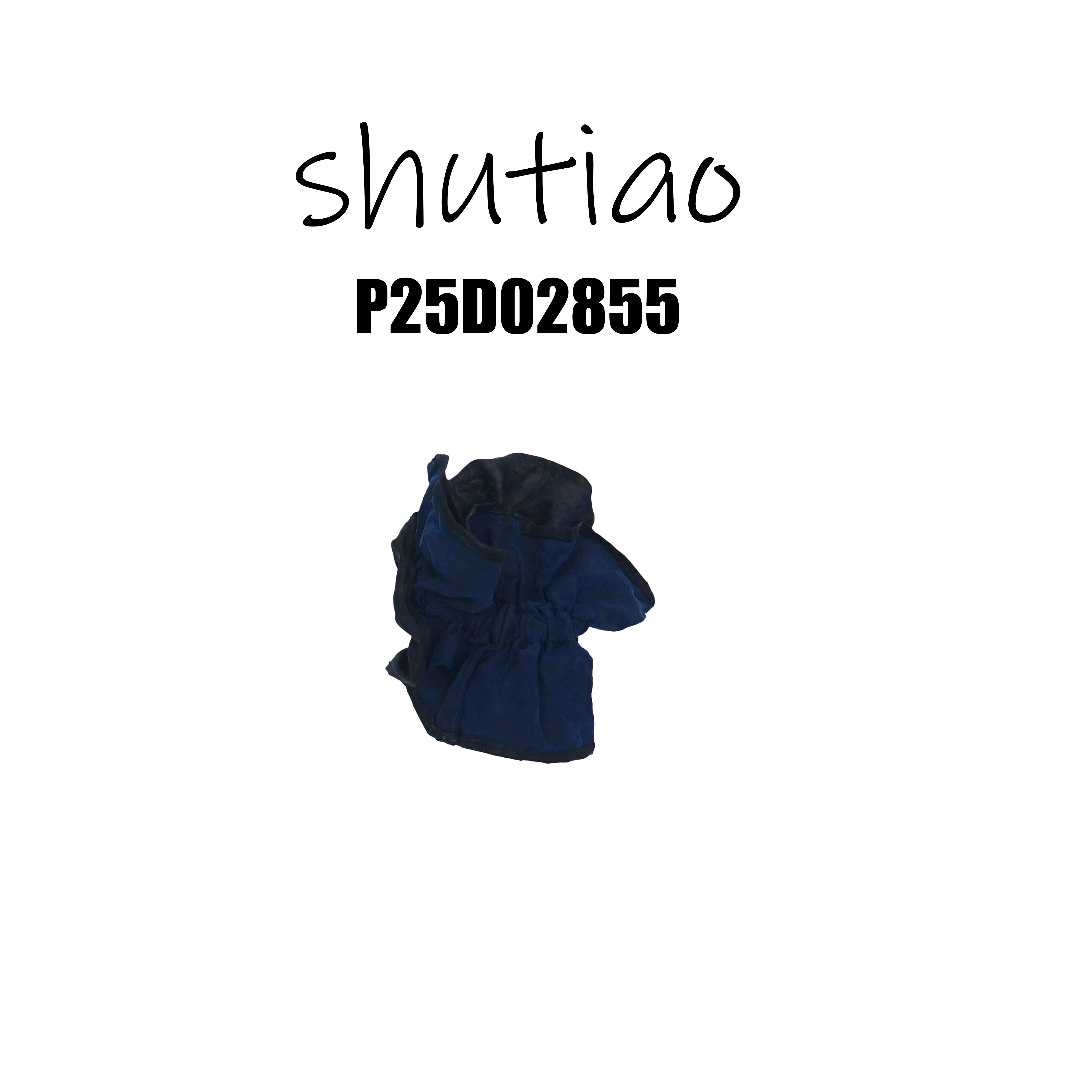 【SHUTIAO】2025夏季：新款小众设计款真丝香云纱发圈P25D02855