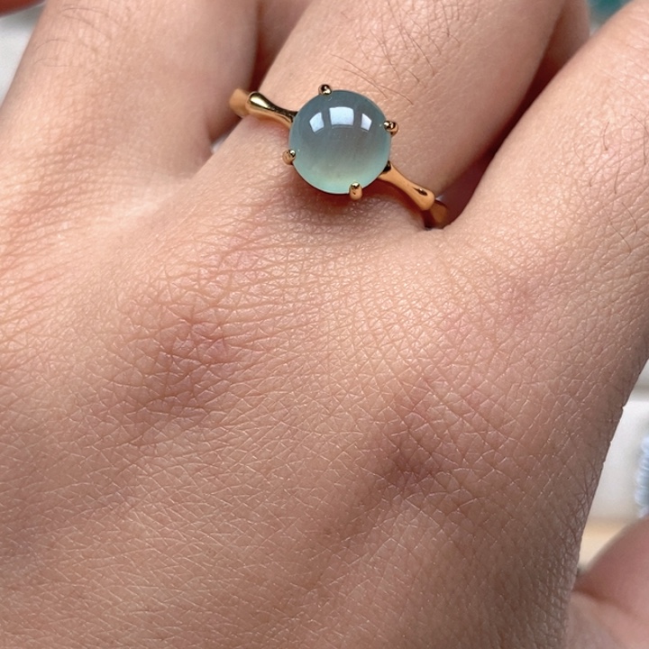 翡翠未镶嵌戒指戒指