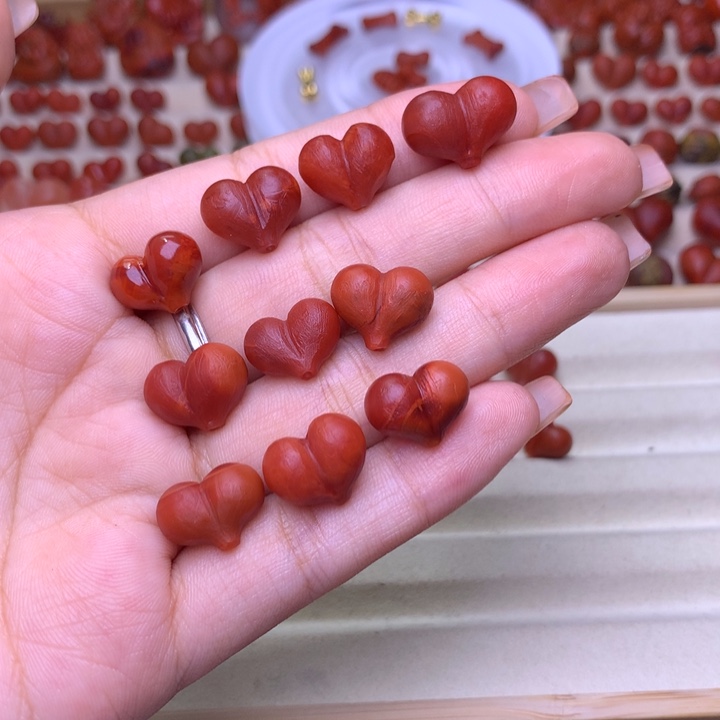 美***呀南红玛瑙未镶嵌珠宝半成品14