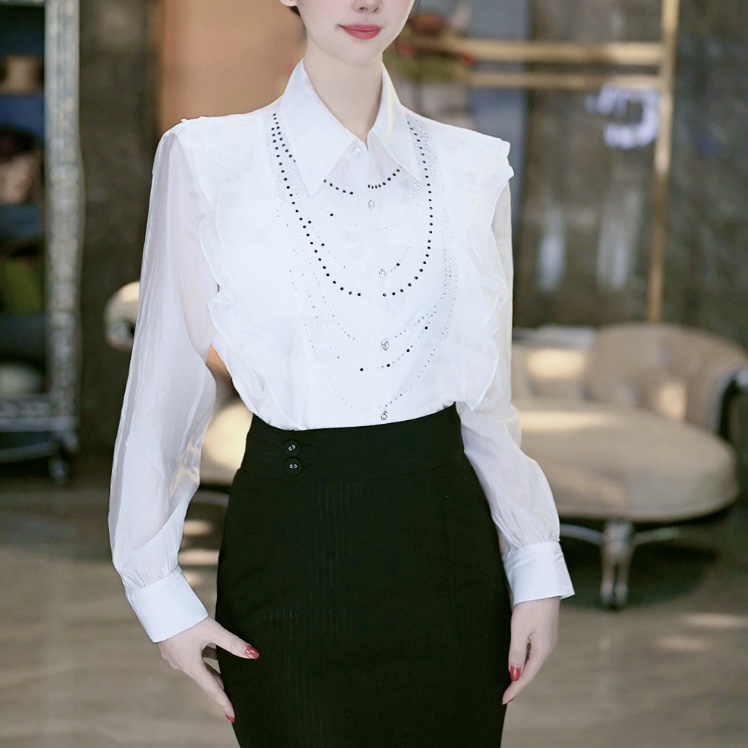 SEJI/瑟纪3-7【米兰之约】法式重工气质时尚百搭上衣