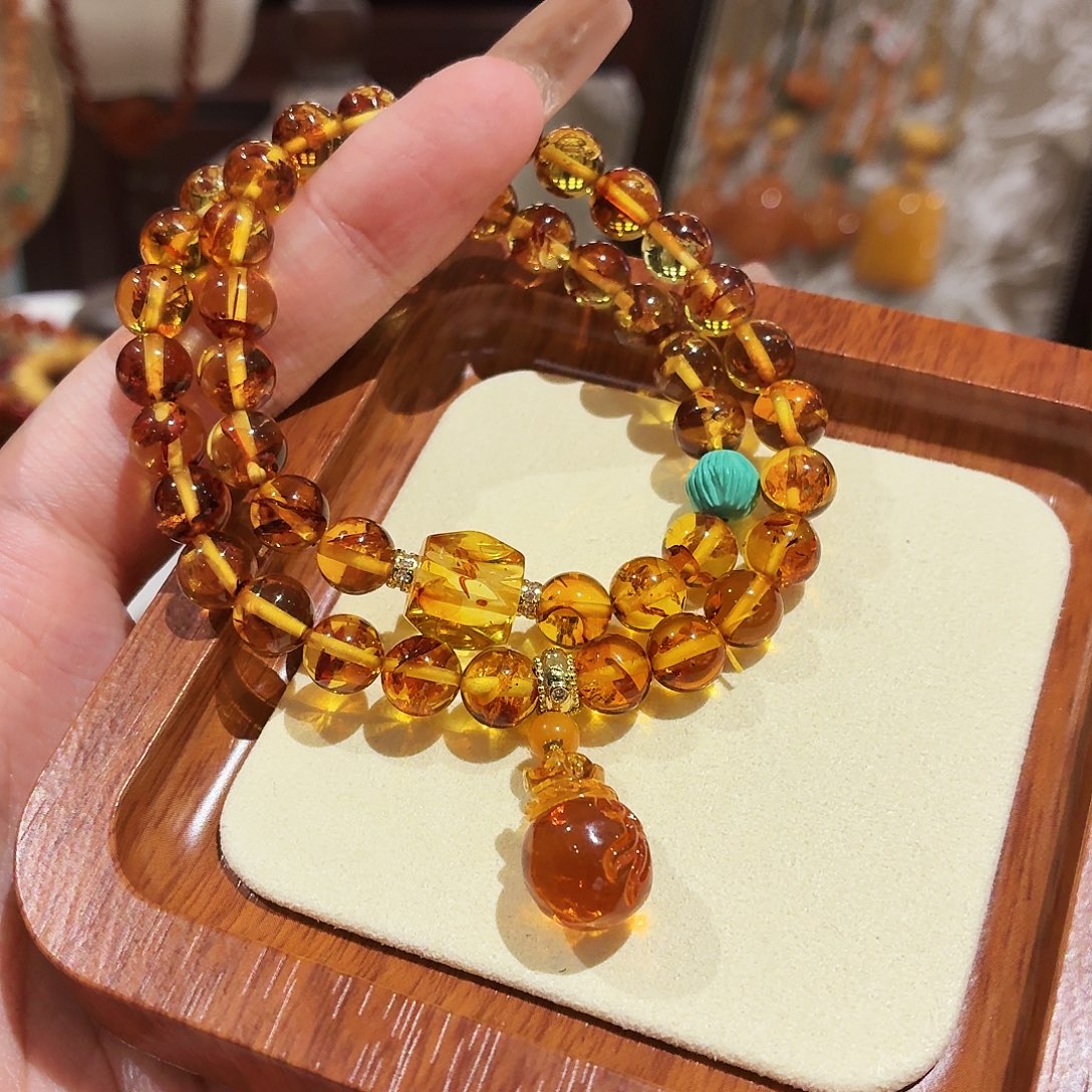 蜜蜡未镶嵌手链手串