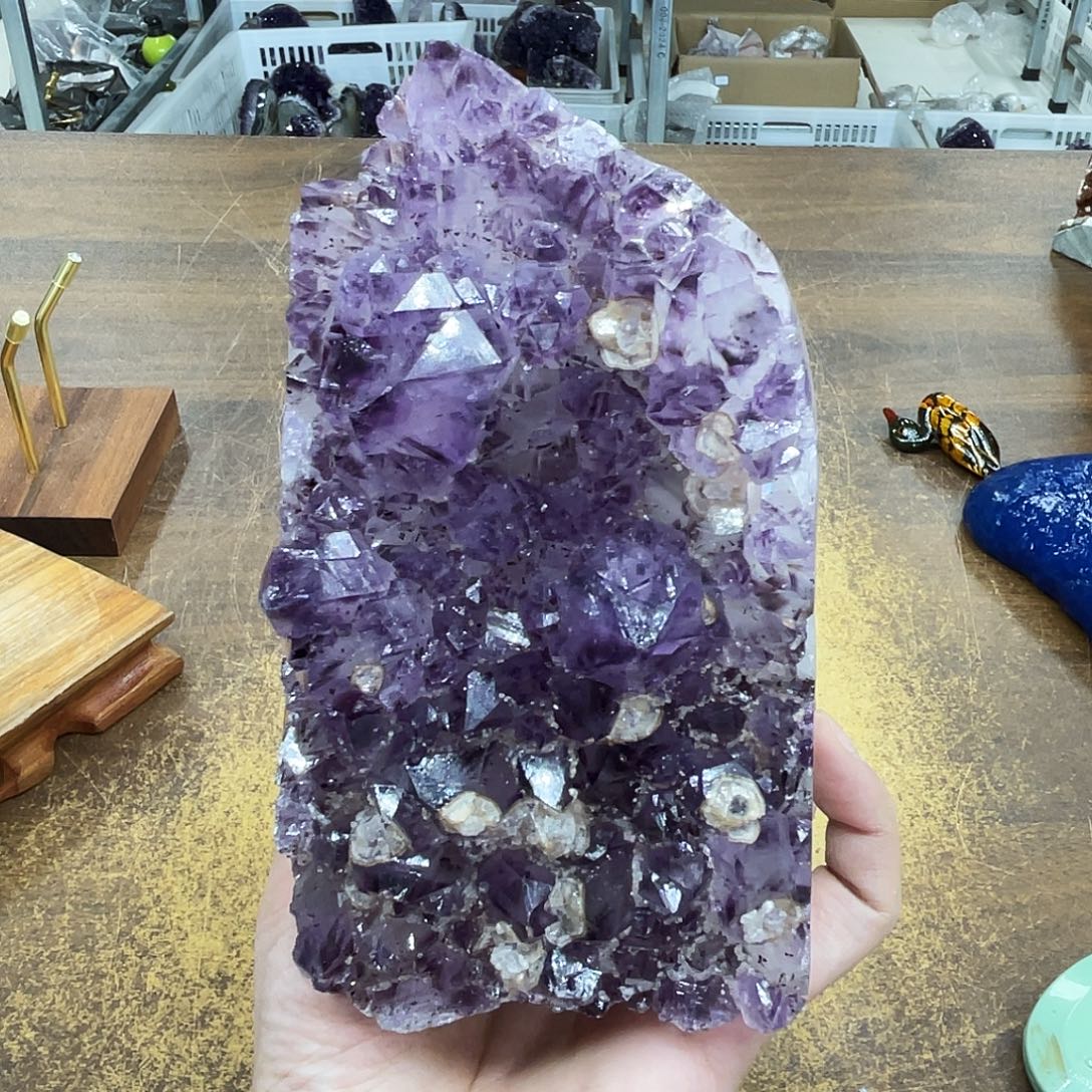 摆件未镶嵌紫晶晶体