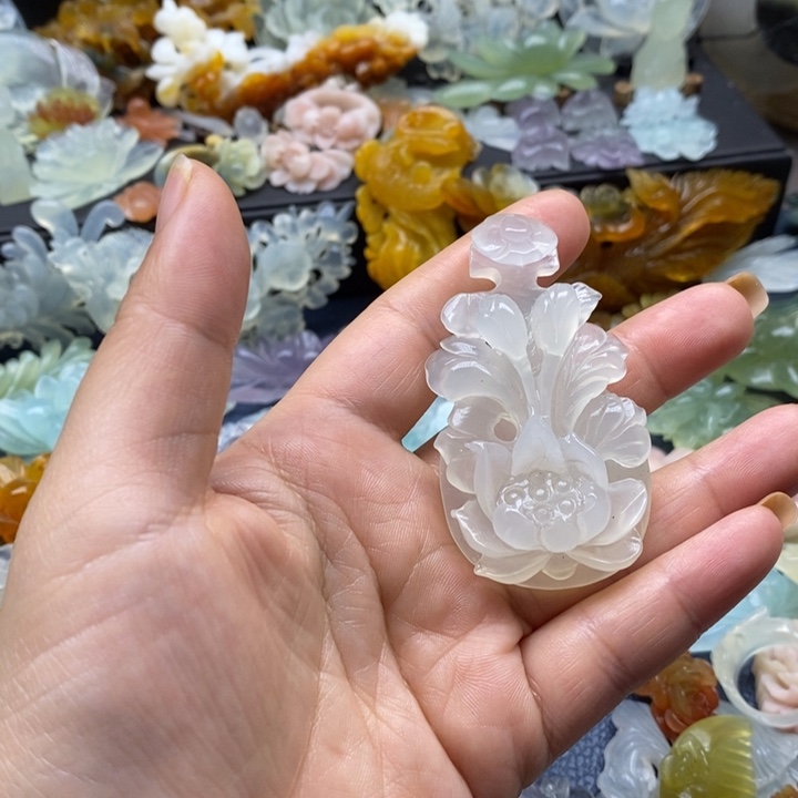 蛇纹石玉合金颈饰