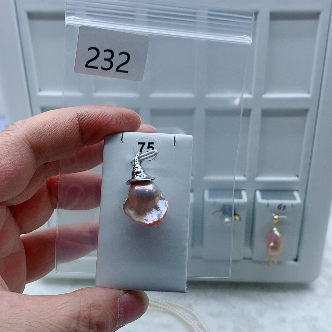 淡水珍珠吊坠(不含链)合金
