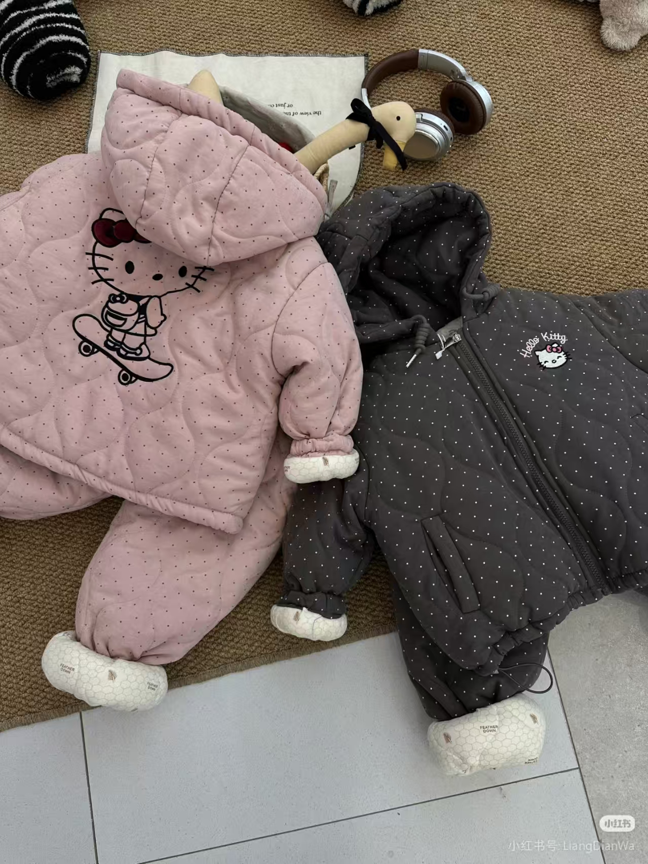 女童棉衣套装秋冬加厚冬装新款2025洋气儿童宝宝冬季棉服两件套