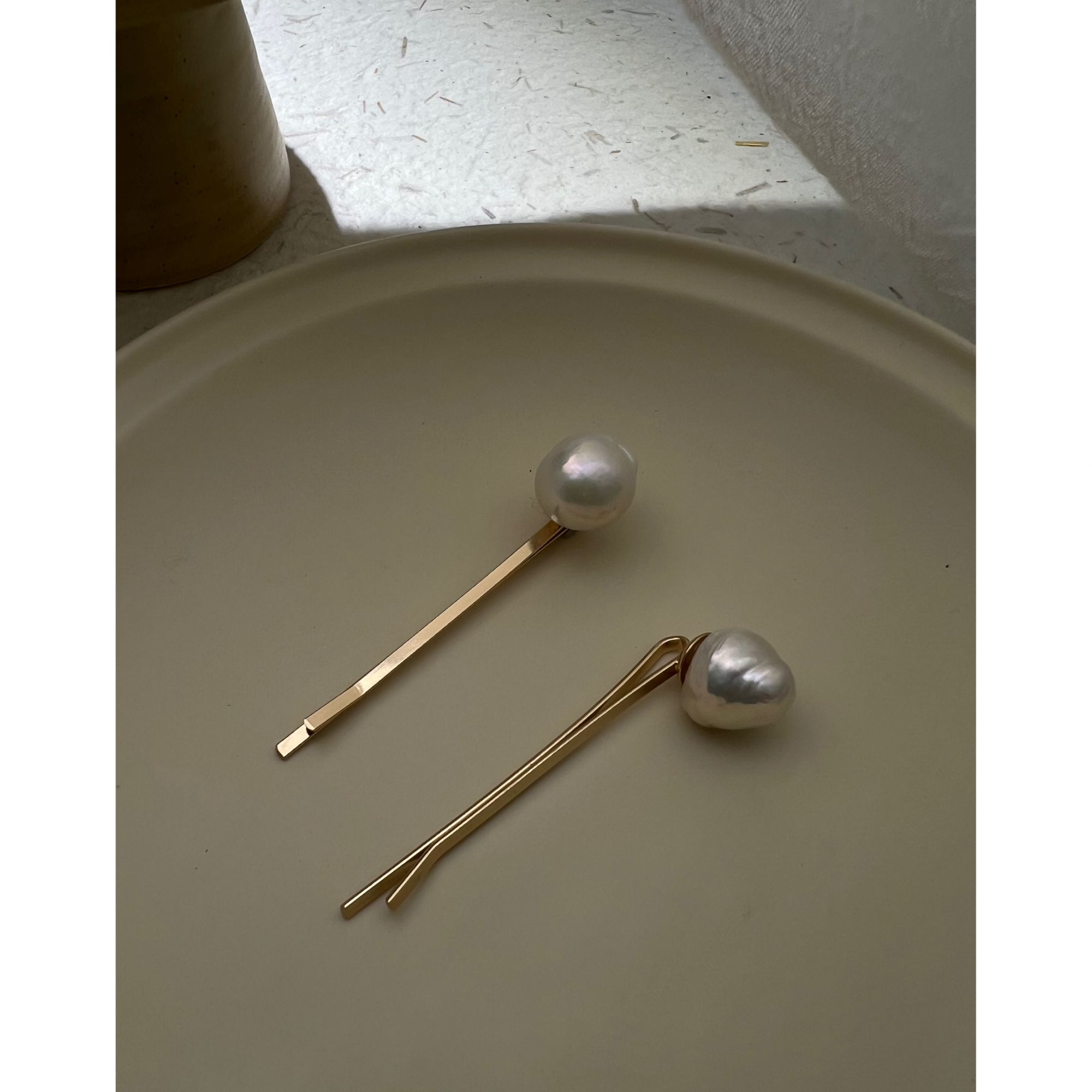 JUNMU巴洛克珍珠发夹一只