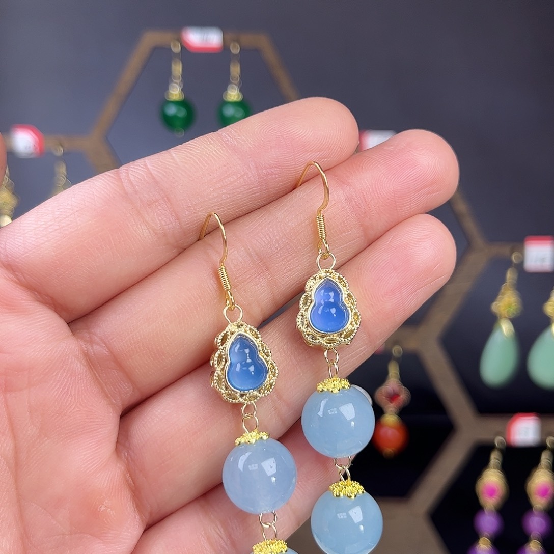 锆石合金925银耳饰