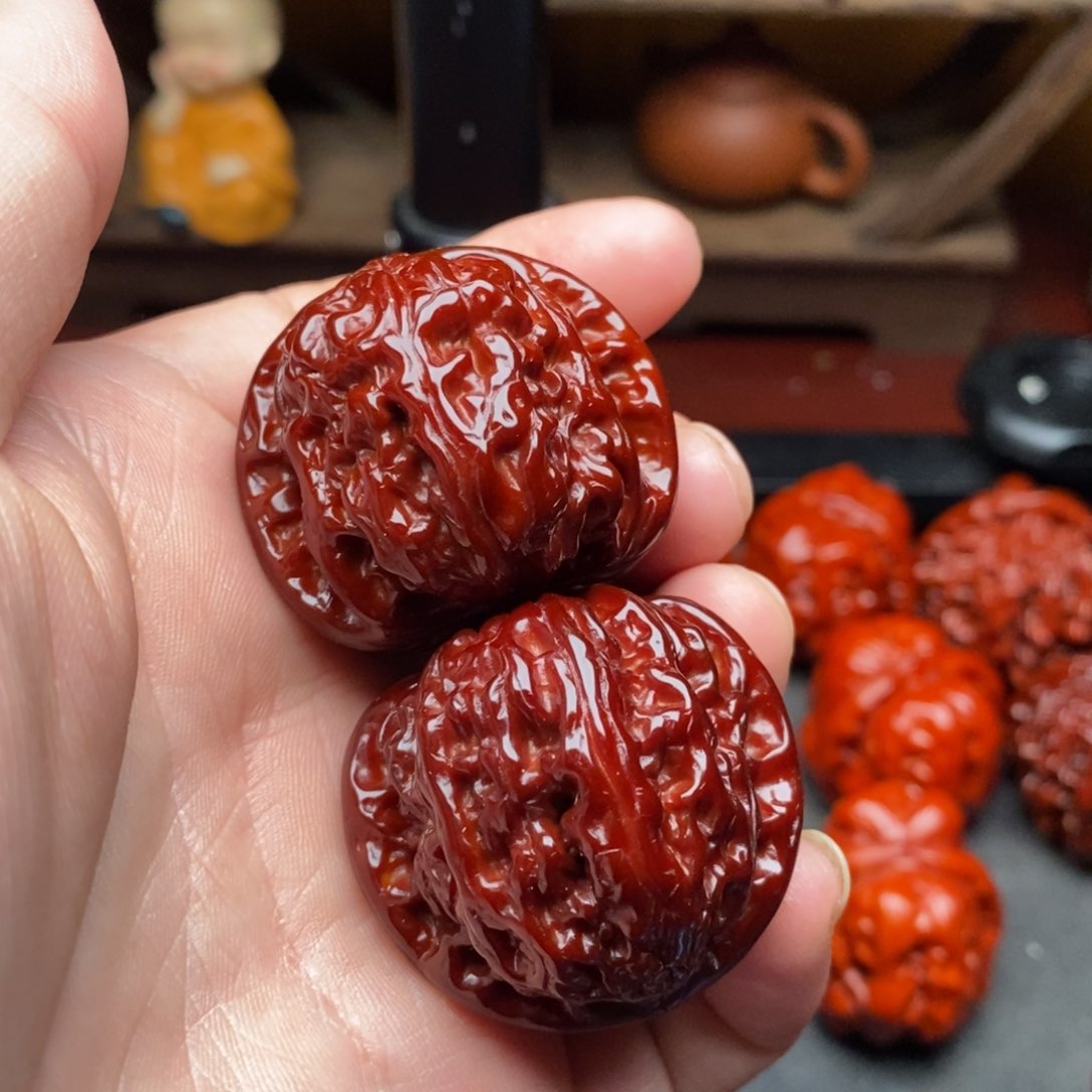 吊坠文玩核桃37白狮子