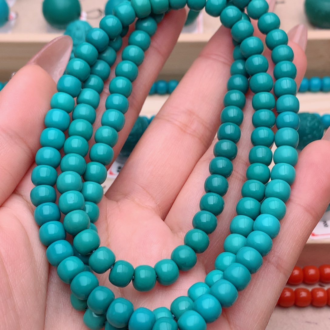 绿松石直径6.5未镶嵌