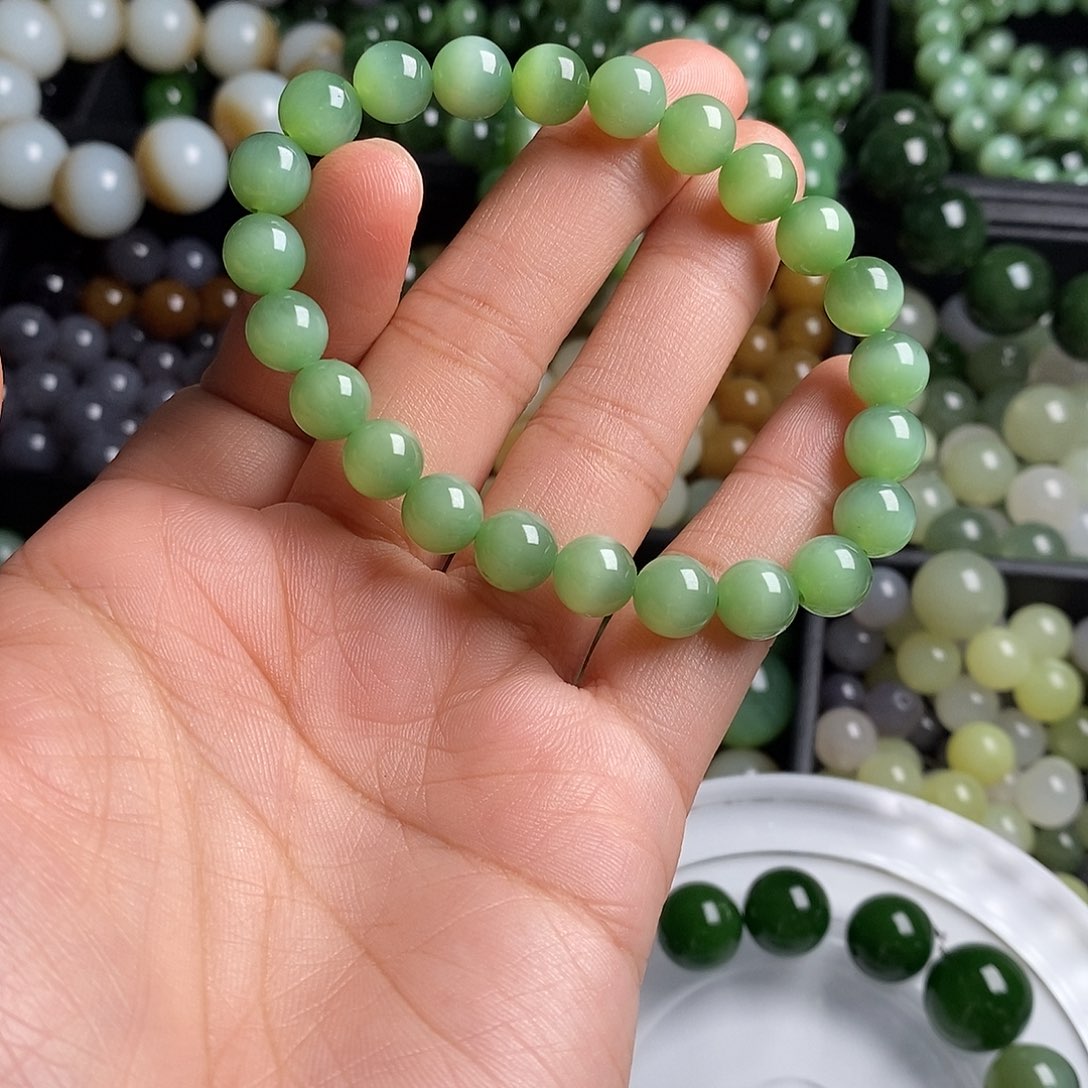 未镶嵌和田玉（碧玉）珠宝半成品