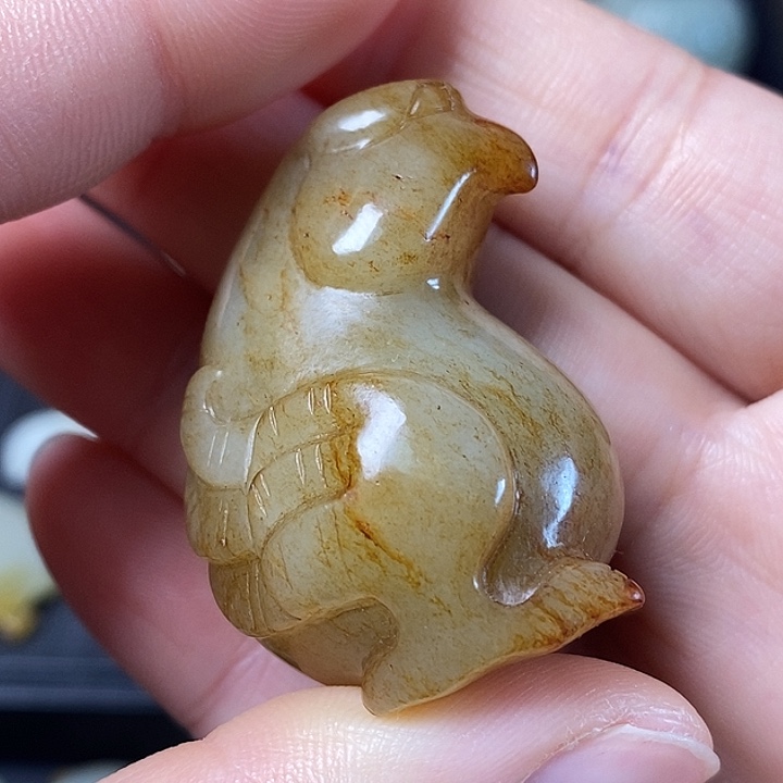 和田玉（糖玉）车挂未镶嵌