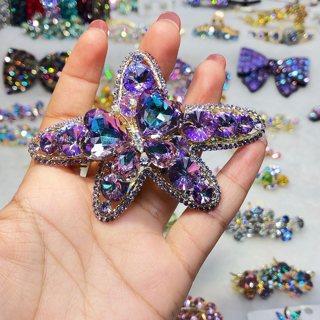 布艺铁合金发饰发夹发夹