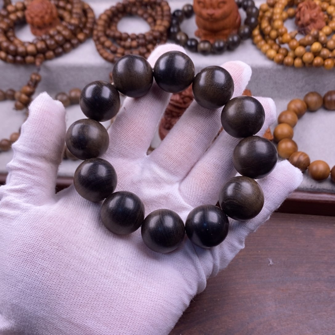 霹***版檀香木手串/手链2.0阴沉沉水老料奶香正区老山檀