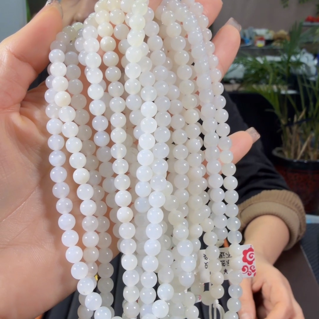 和田玉未镶嵌颈饰卡6白玉发其一