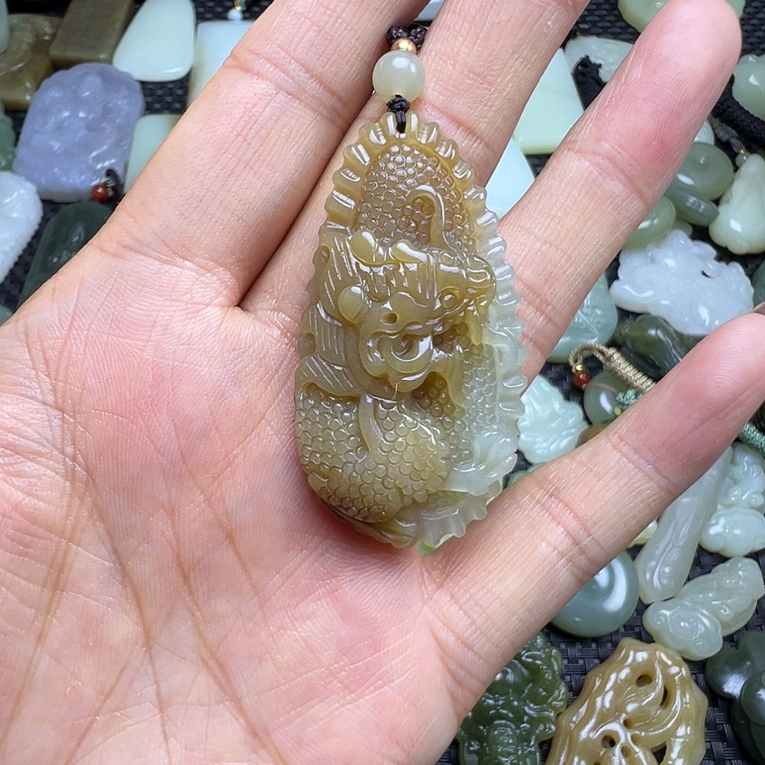 和田玉未镶嵌吊坠(不含链)福利，