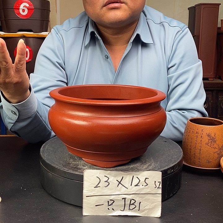 紫砂花盆货号一只JB1