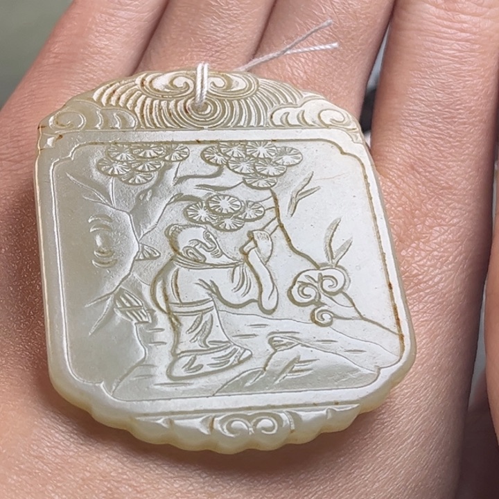 和田玉挂件未镶嵌摘*陳