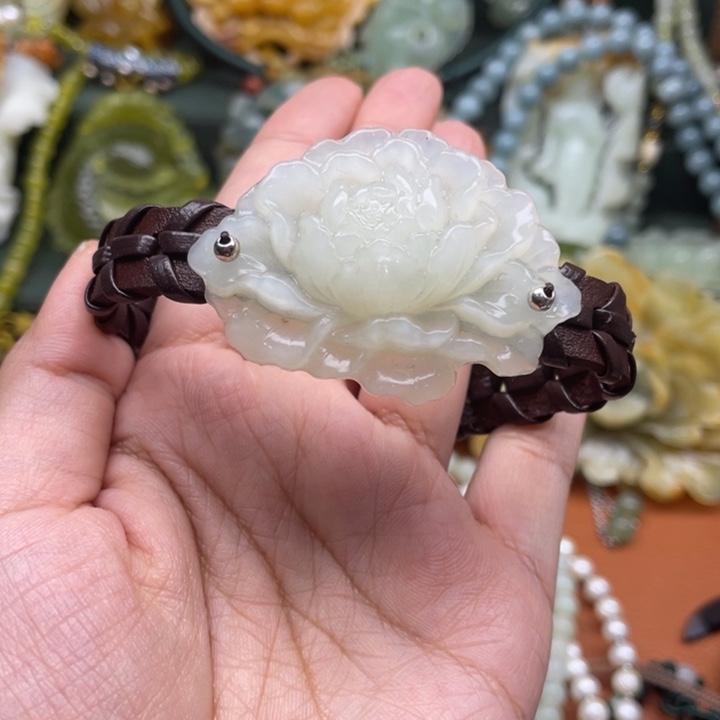蛇纹石玉手牌合金