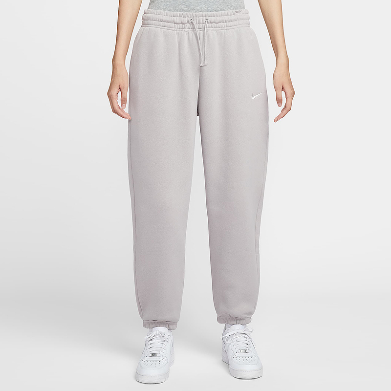 耐克/NIKE女子高腰灰色Oversize风加绒运动裤 FZ5997009