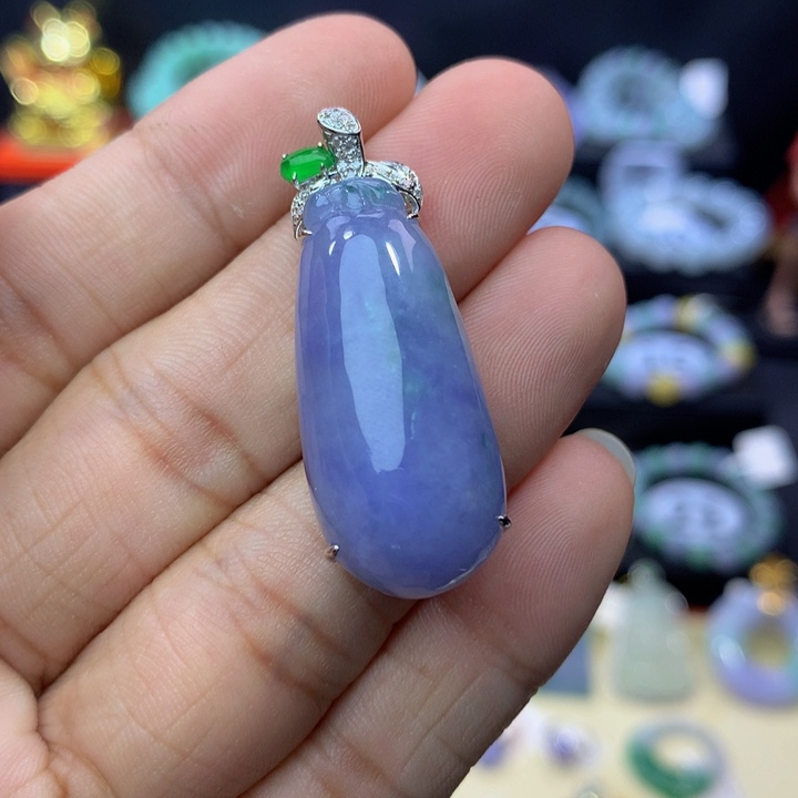 18K金镶嵌手链翡翠翡翠 