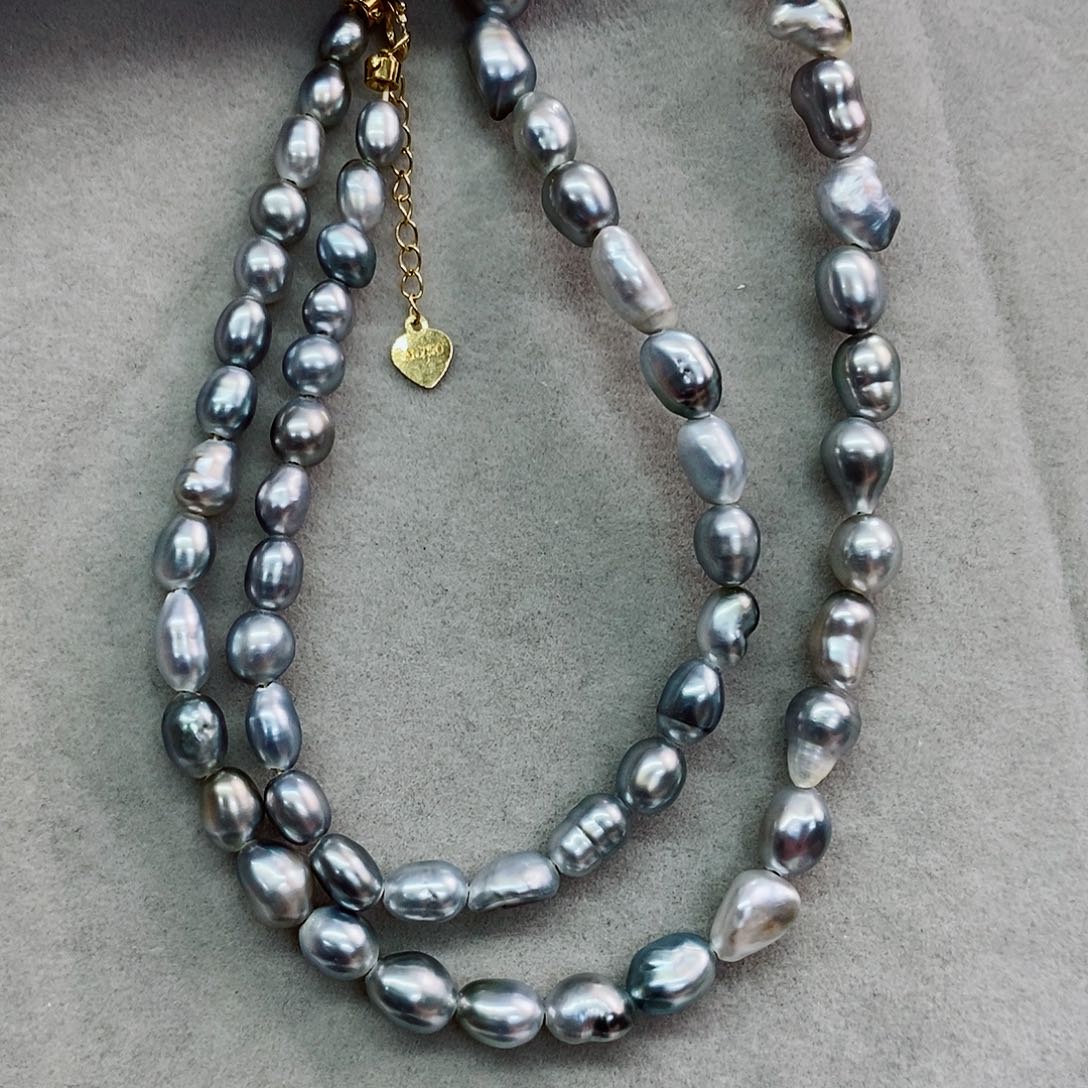 项链18K金镶嵌海水珍珠ke shi