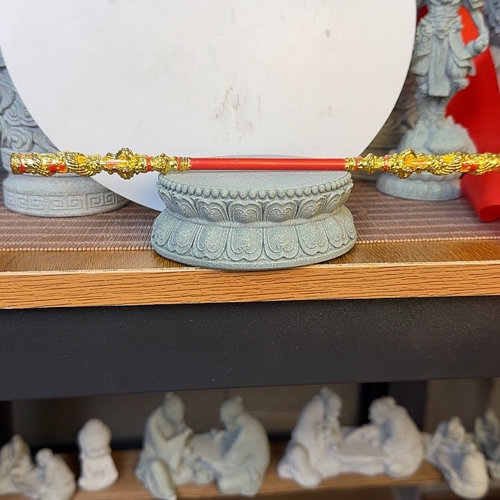 石材大莲花台+ 22长金箍棒