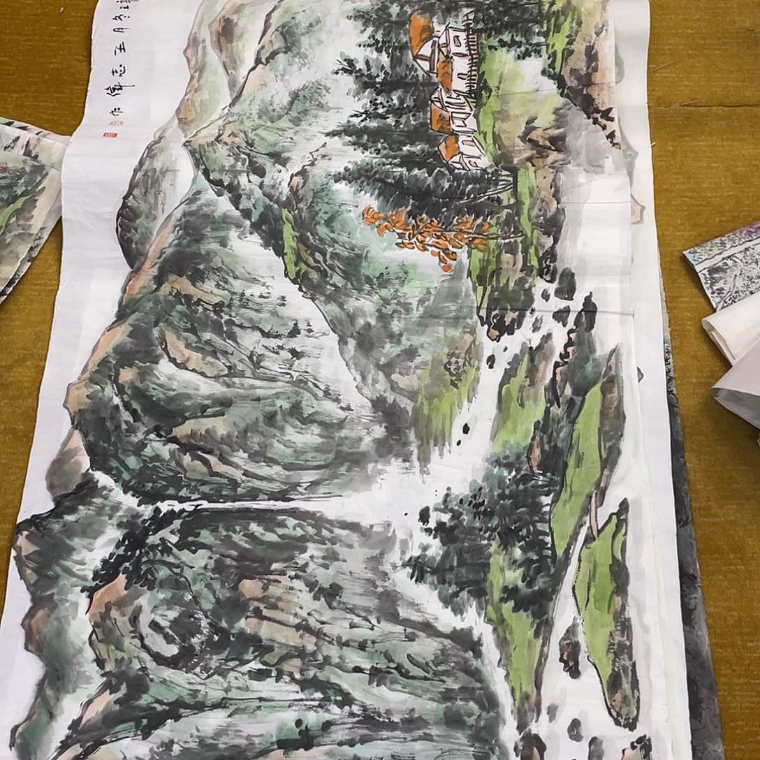 国画期*绘画作品王志伟老师666666五张
