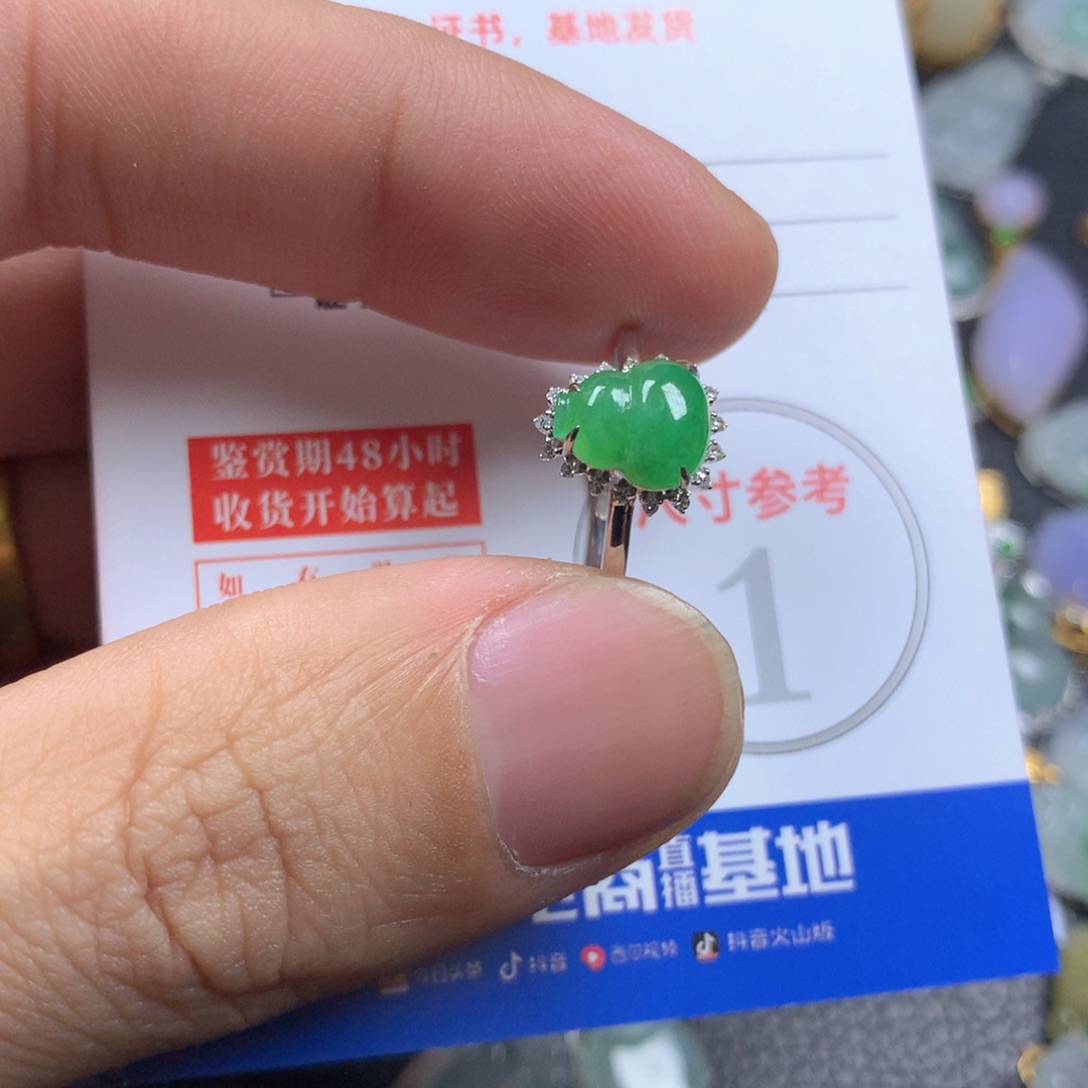 【闪购商品】翡翠颈饰18K金镶嵌翡翠