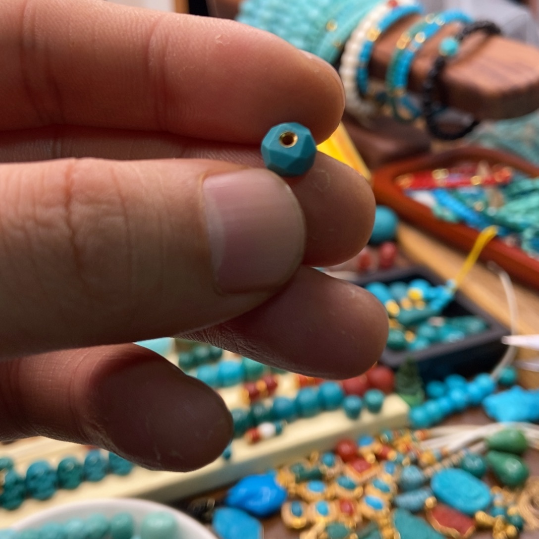 绿松石珠宝奇石未镶嵌I**U