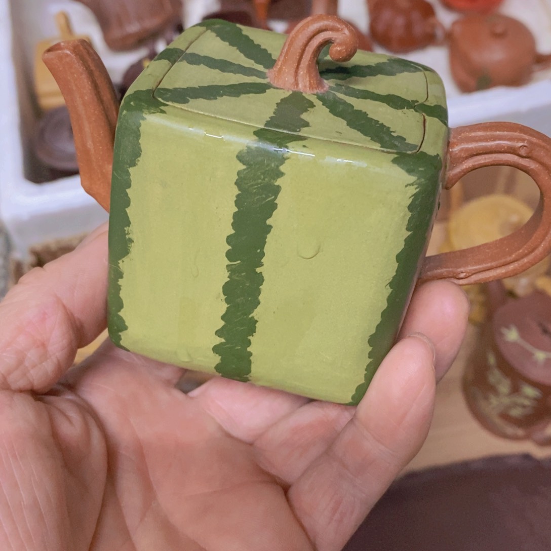 茶杯绿泥福****芦紫砂紫砂