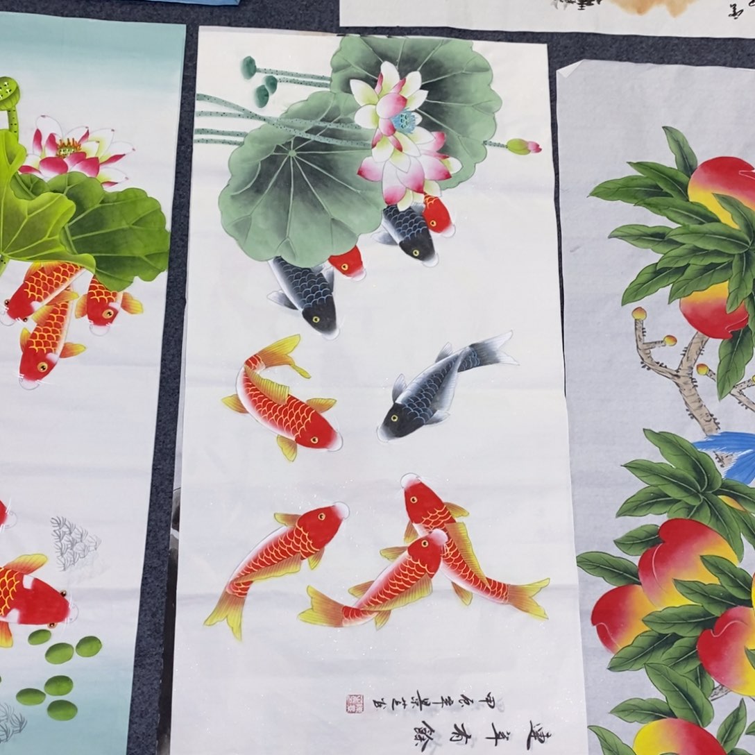 国画尺寸100✖️50三尺画画画