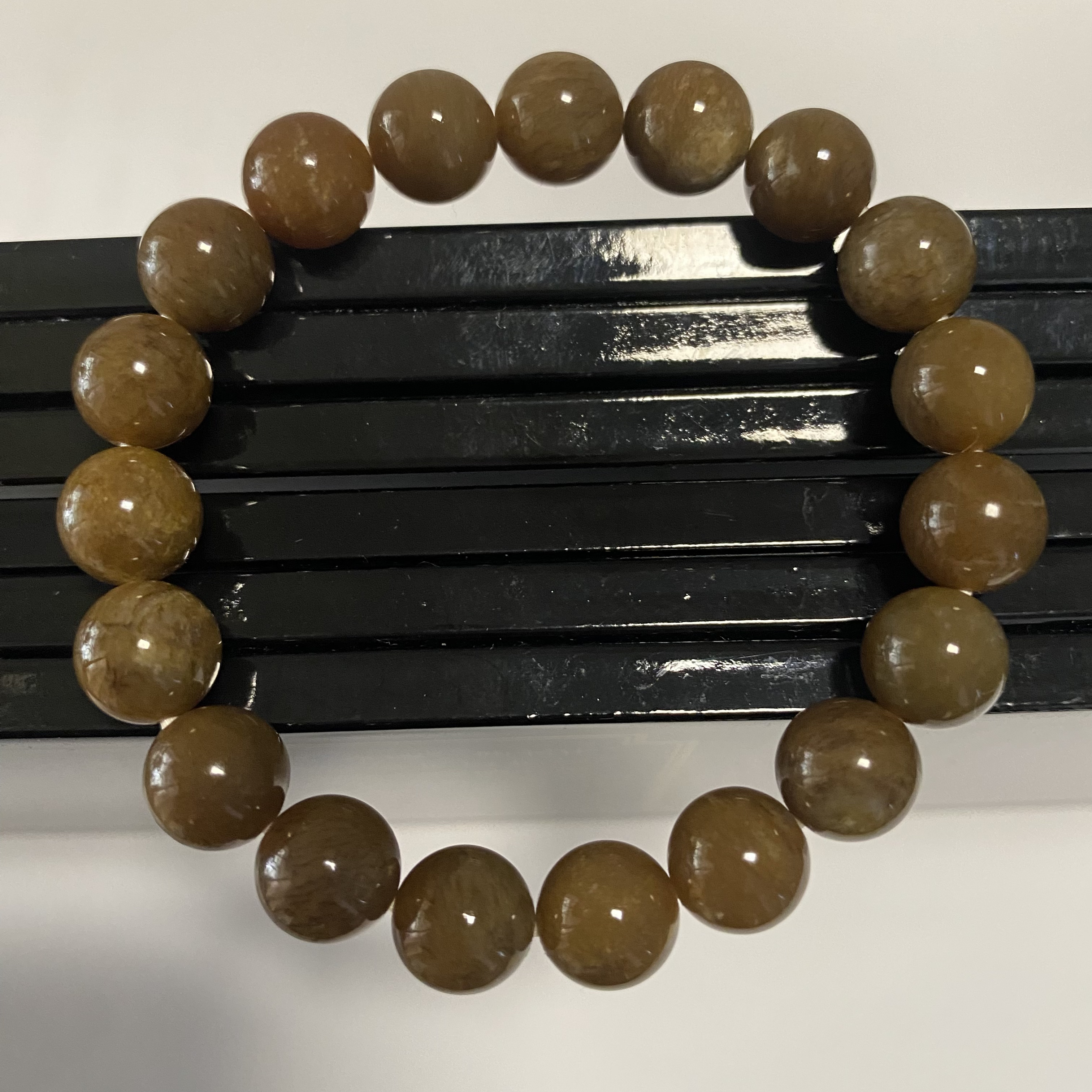 和田玉10mm单圈手串