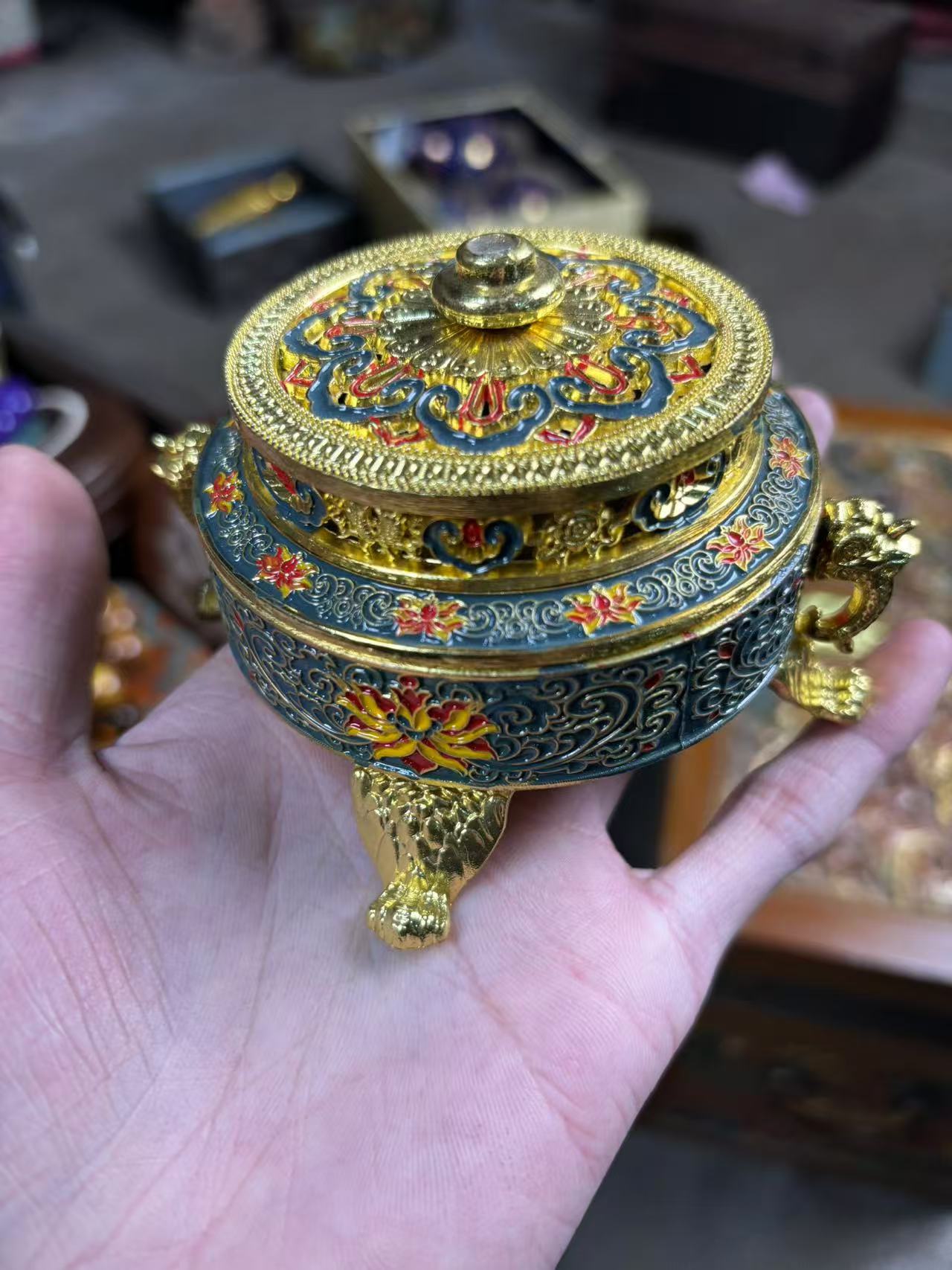 雕刻香炉摆件一个{小奇甄选}