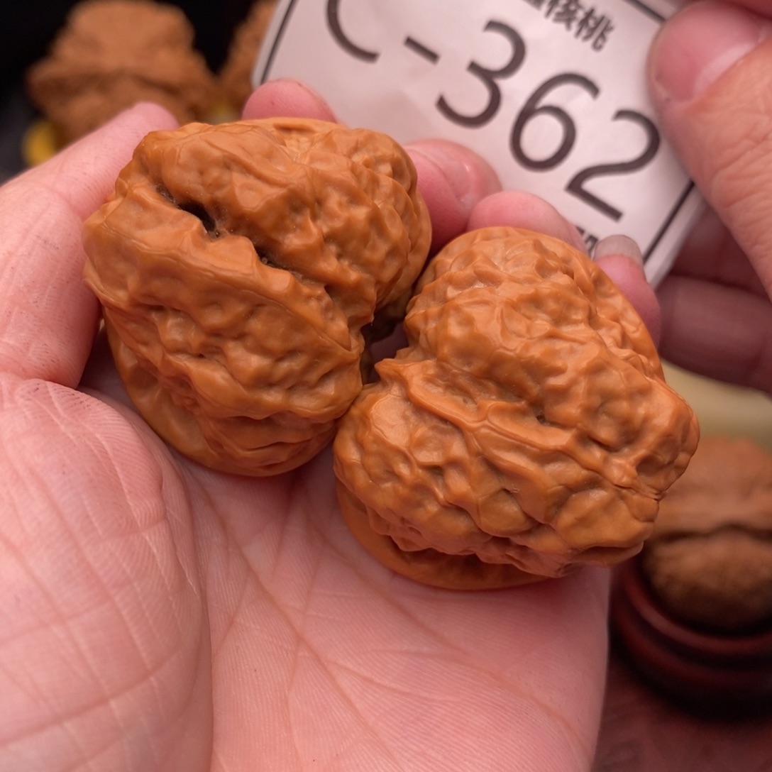 文玩核桃把件开背蛙38