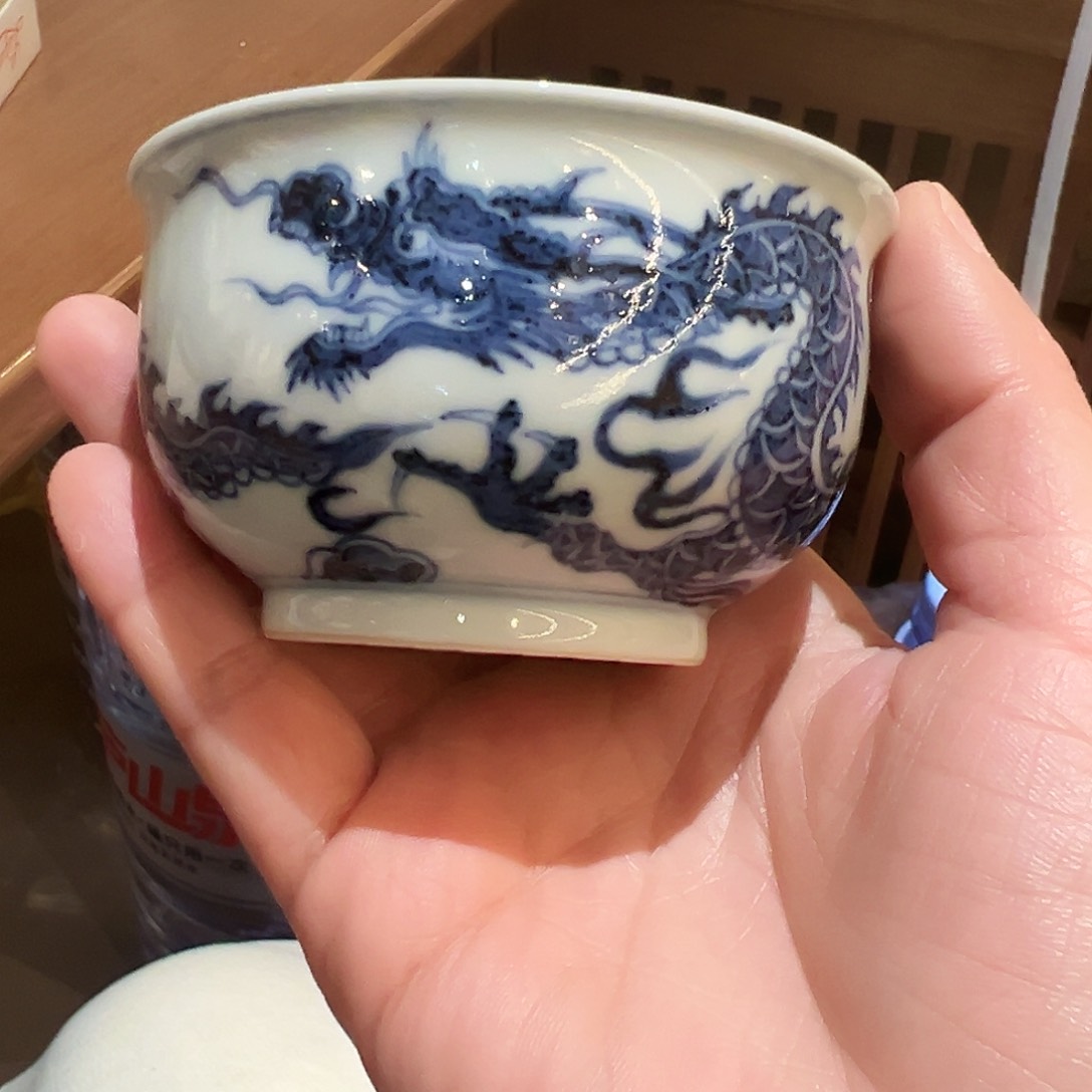 元青拙手仿元青花杯杯杯