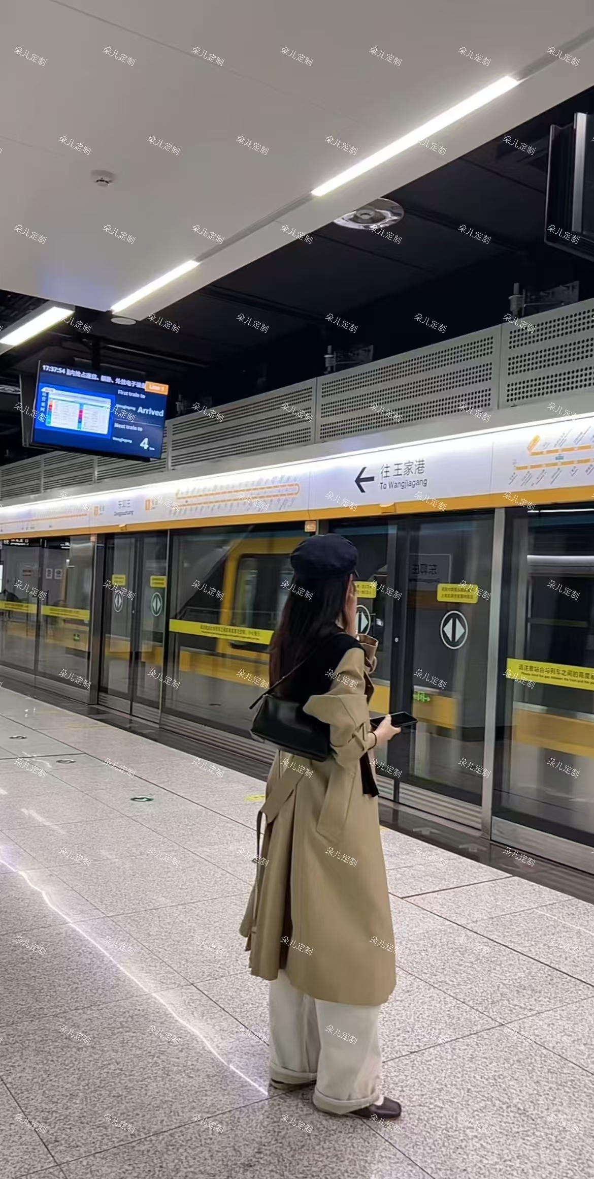 朵儿定制 【安娜】高级感中长款风衣IP92