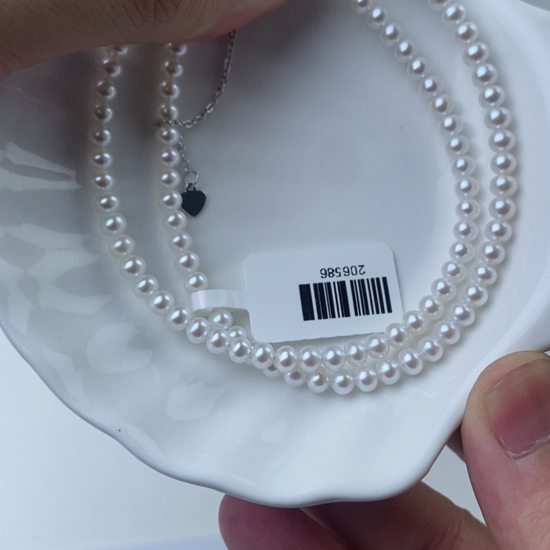 淡水珍珠银S925镶嵌项链206586