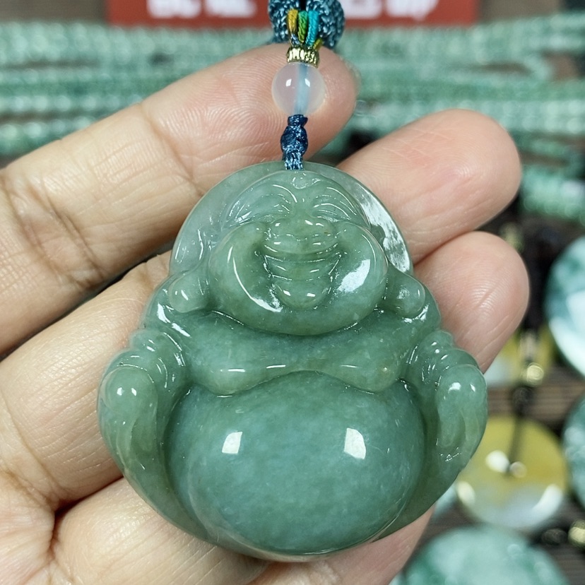 【闪购商品】翡翠颈饰未镶嵌玉吊坠翡翠玉大肚笑佛