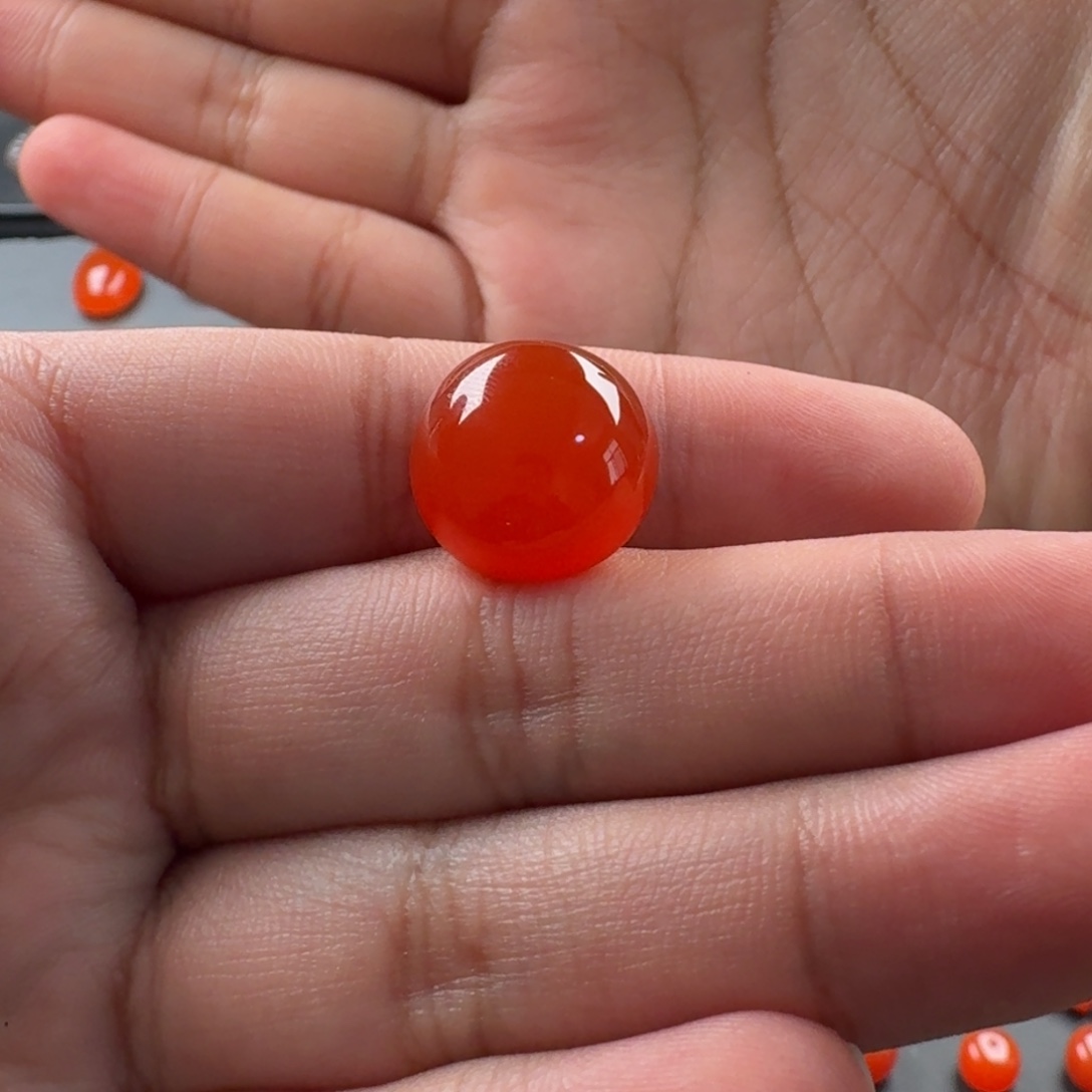 南红玛瑙未镶嵌戒面15.8mm