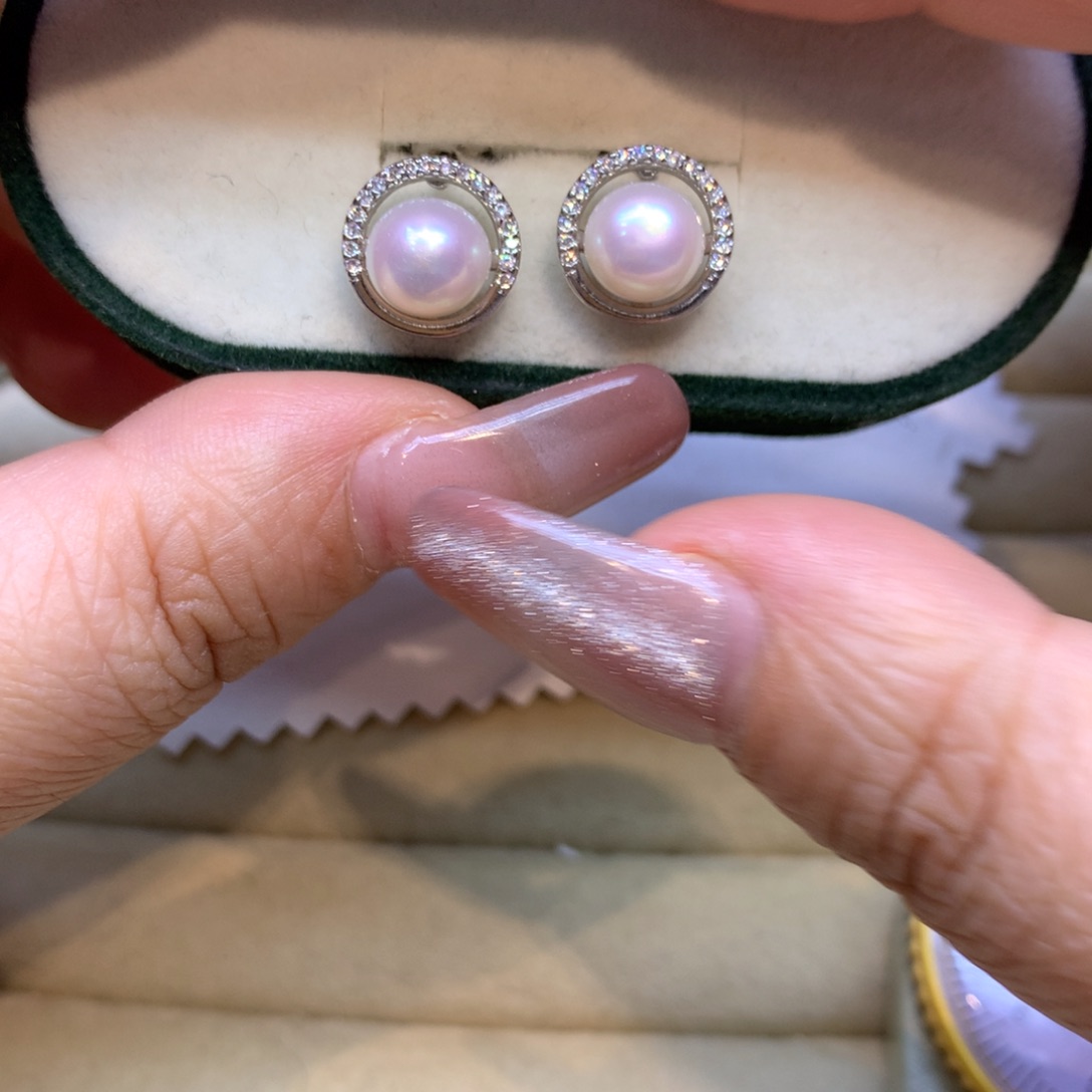 未镶嵌耳饰淡水珍珠