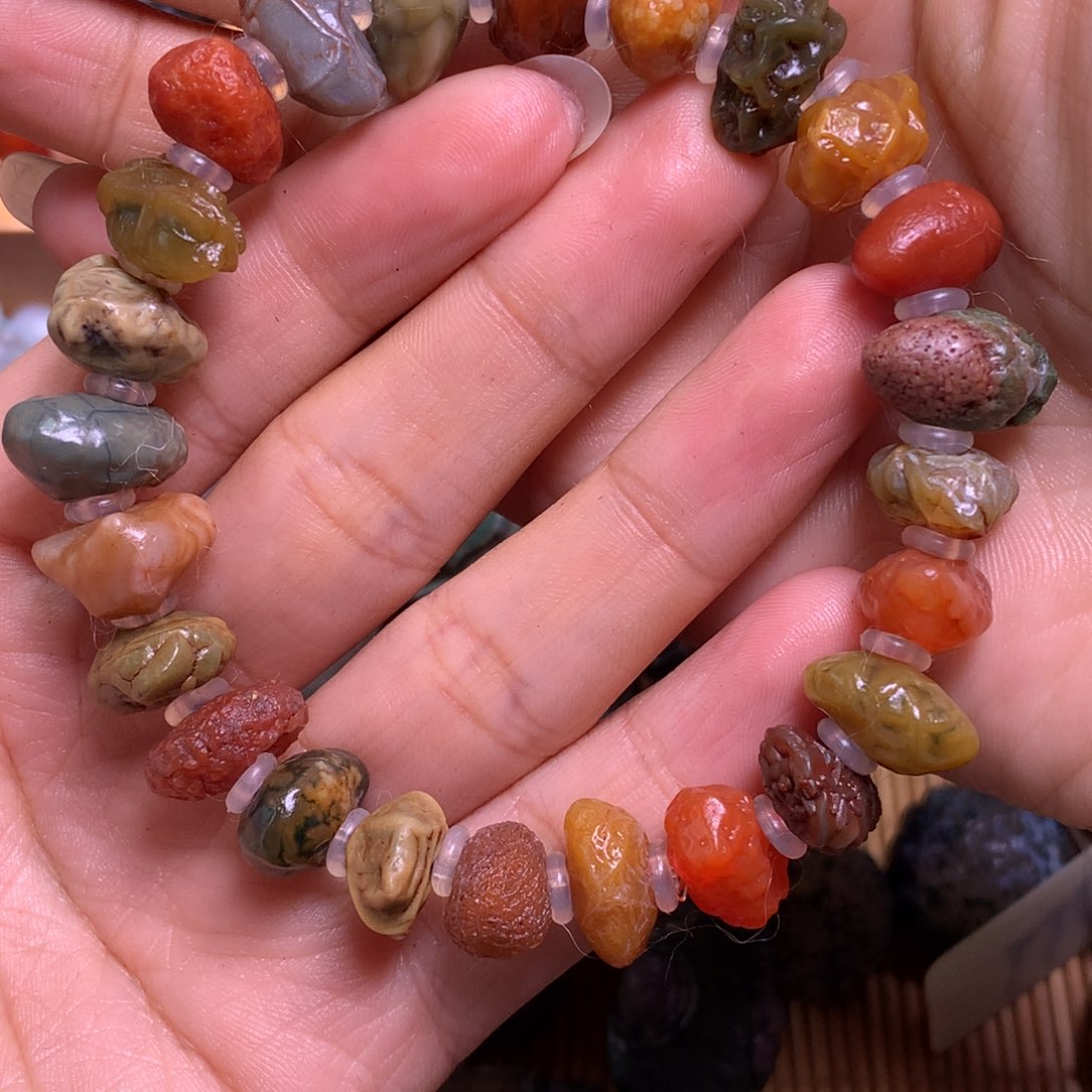 未镶嵌玛瑙/玉髓珠宝半成品