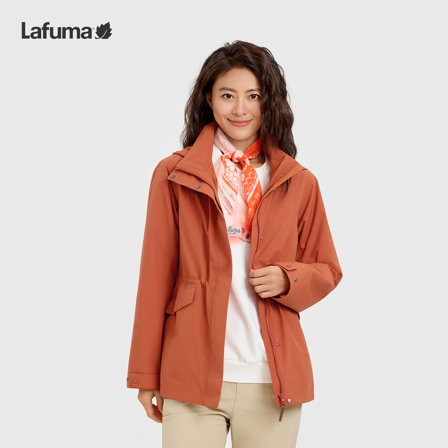 LAFUMA户外26春夏防风防水三合一冲锋衣女内里棉服外套LFJA6AZ60