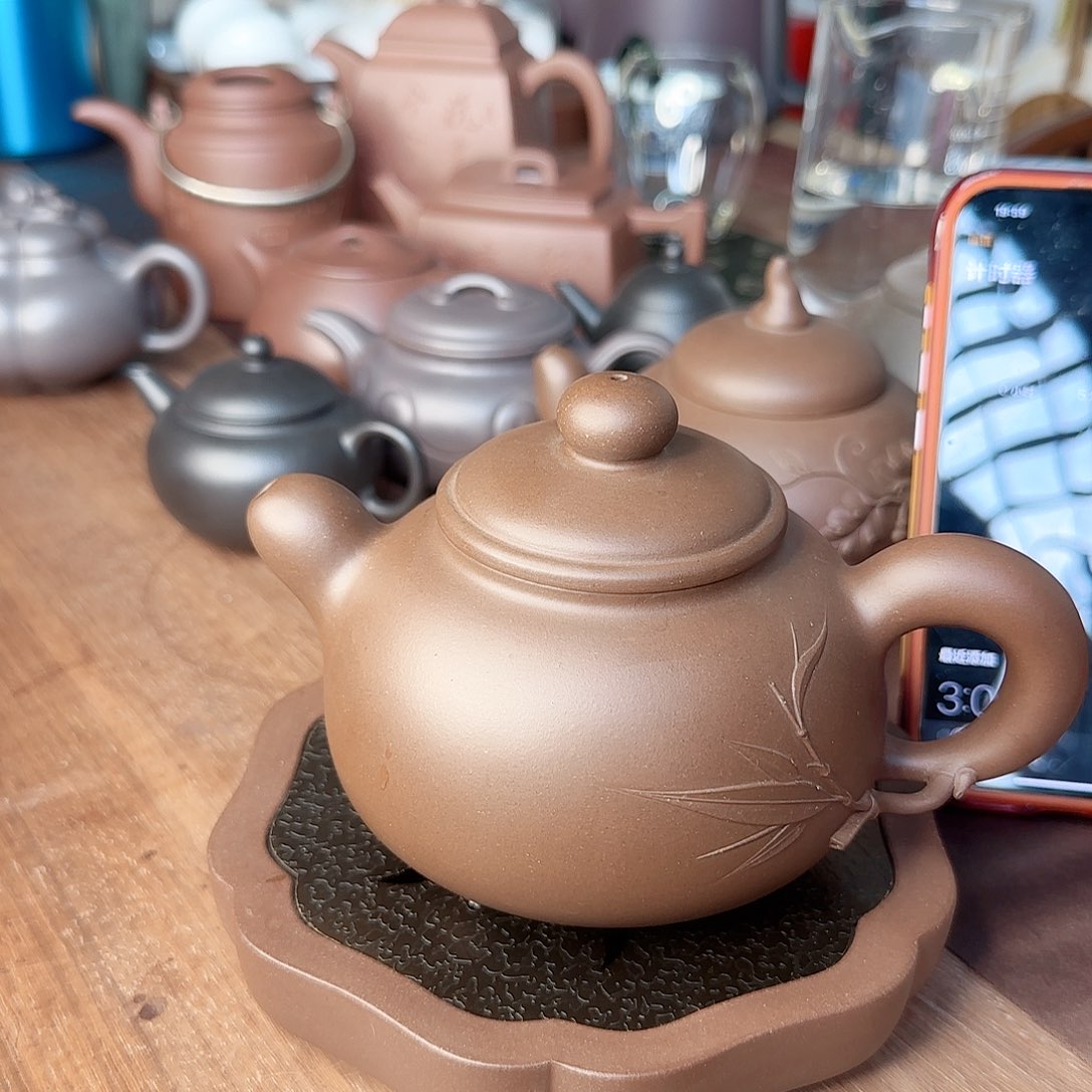 卡***西紫砂壶 道洪款400ml